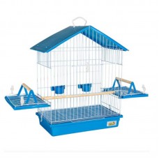 17662 - GAIOLA CALOPSITA TETO PLAST AZUL